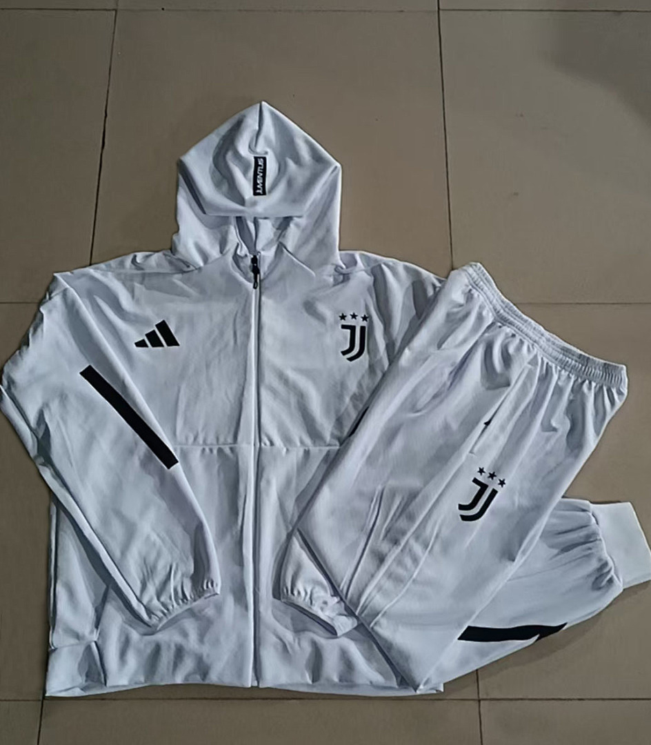 AAA Quality Juventus 25/26 Hoodie Tracksuit - White/Black
